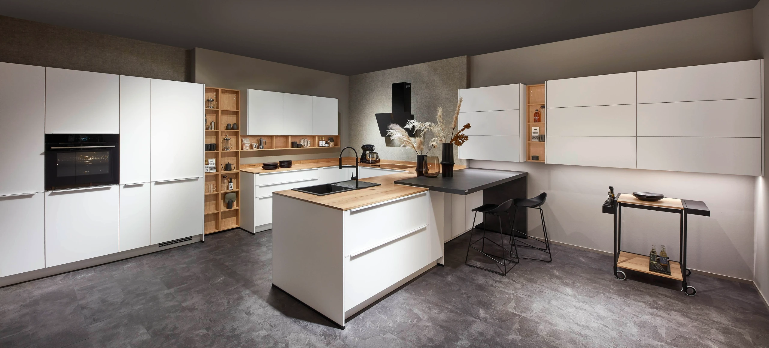 Crystal Kitchen Collection secondary view with glass-effect surfaces